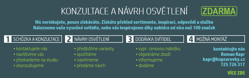 Návrh osvětlení a konzultace zdarma Návrh osvětlení a konzultace zdarma